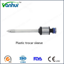 Instruments chirurgicaux: manchon de trocart en plastique laparoscopique